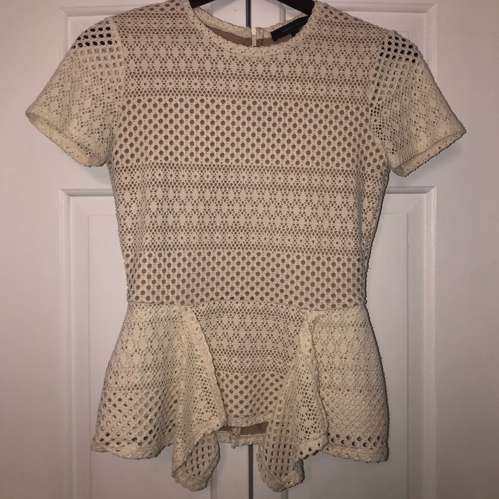 BCBG Peplum top